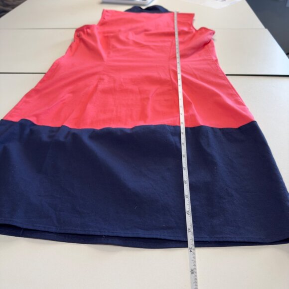 Sail to Sable Navy Coral Colorblock Sleeveles Above-Knee Sheath Dress $238 Sz XS - Picture 6 of 9